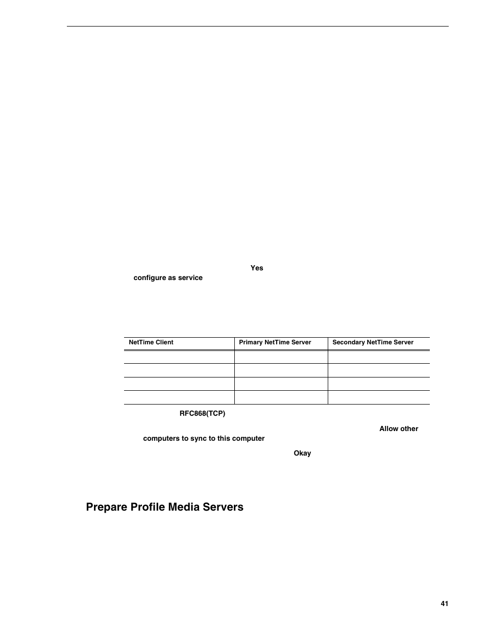 Prepare profile media servers | Grass Valley NewsBrowse Desktop Browsing System Installation v.2.0 User Manual | Page 41 / 142