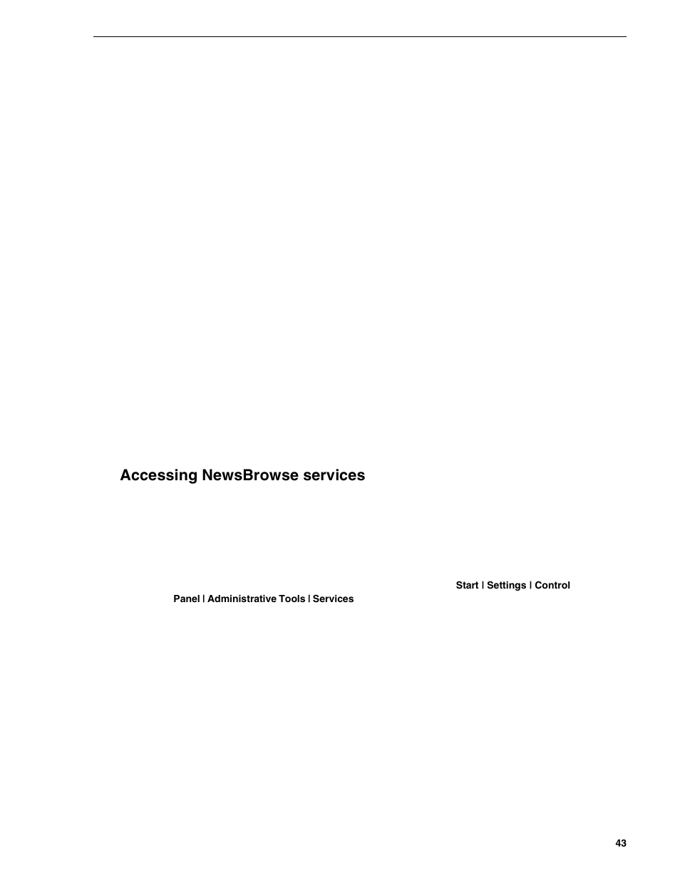 Accessing newsbrowse services | Grass Valley NewsBrowse Desktop Browsing System Installation v.2.0 User Manual | Page 43 / 142