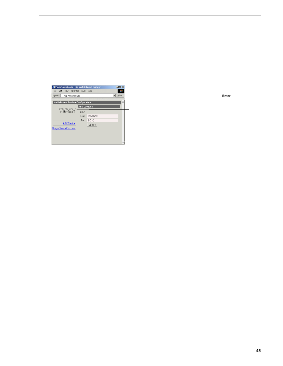 Accessing newsbrowse system configuration pages | Grass Valley NewsBrowse Desktop Browsing System Installation v.2.0 User Manual | Page 45 / 142