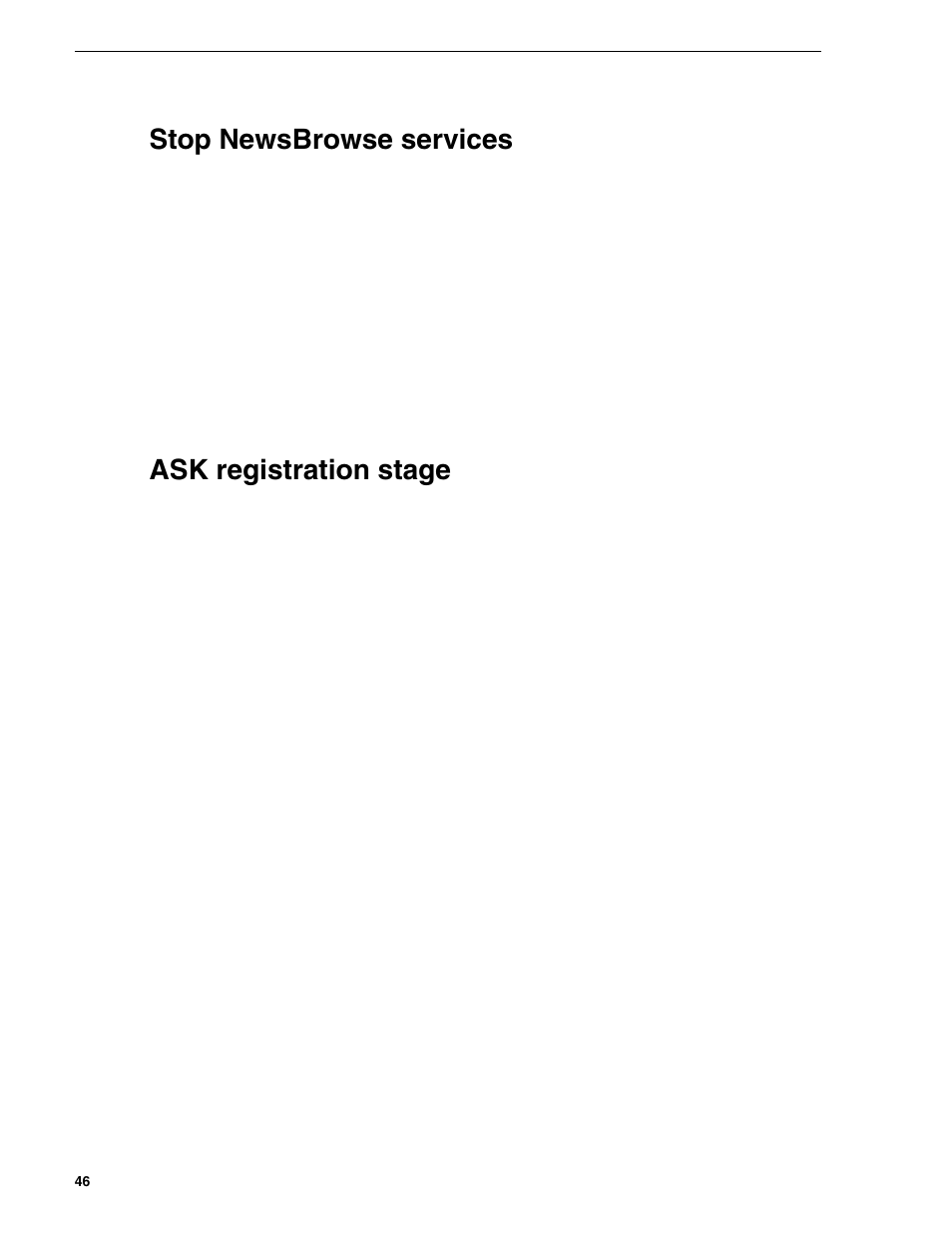 Stop newsbrowse services, Ask registration stage, Stop newsbrowse services ask registration stage | Grass Valley NewsBrowse Desktop Browsing System Installation v.2.0 User Manual | Page 46 / 142