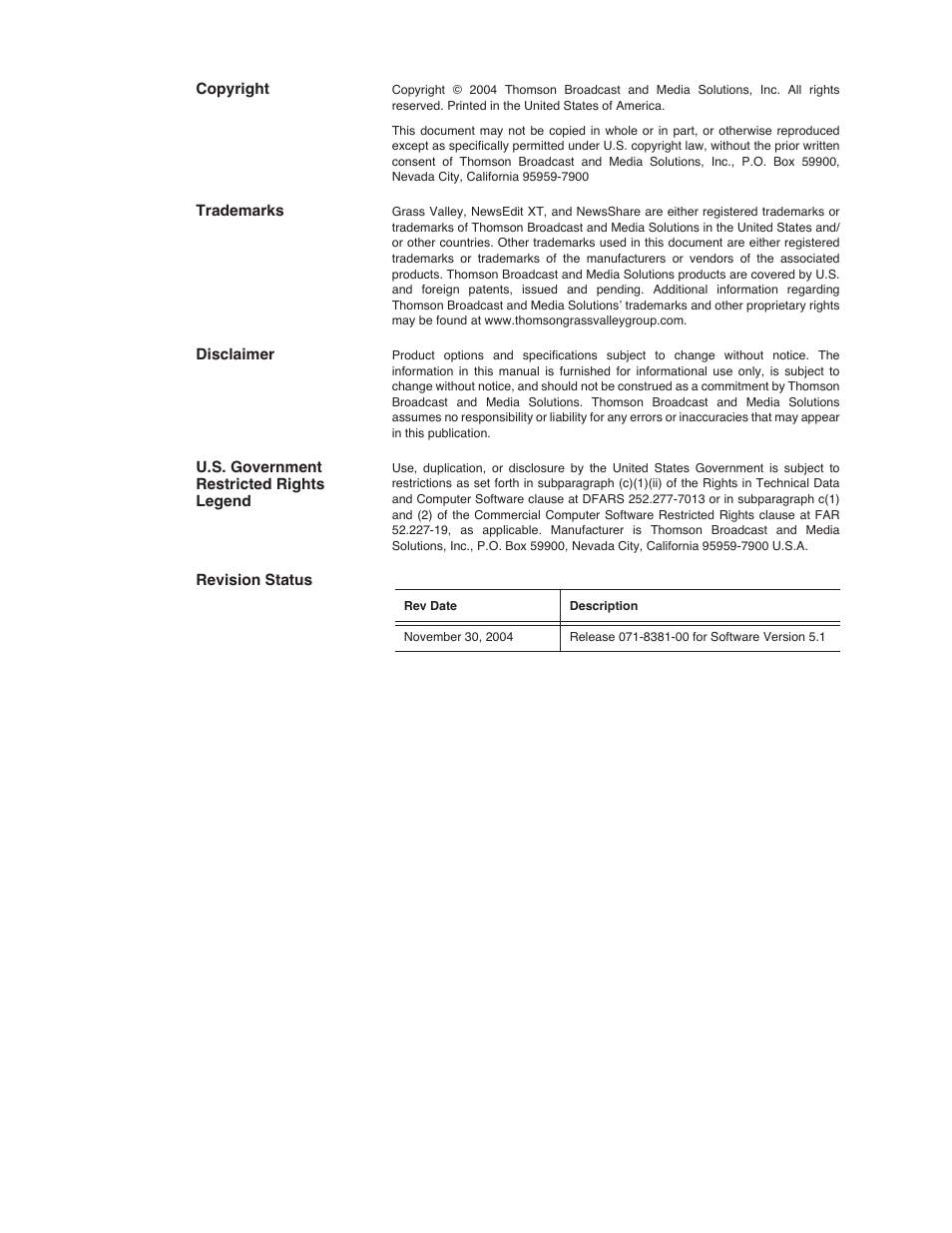 Grass Valley Using Final Cut Pro With DNP Products Instruction Guide v.5.1 User Manual | Page 2 / 18