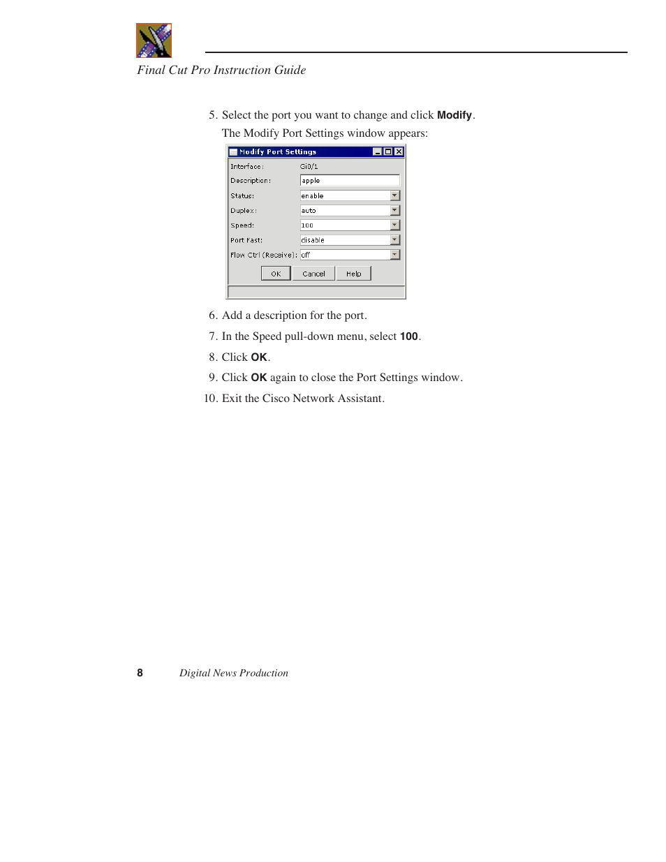 Grass Valley Using Final Cut Pro With DNP Products Instruction Guide v.5.1 User Manual | Page 8 / 18