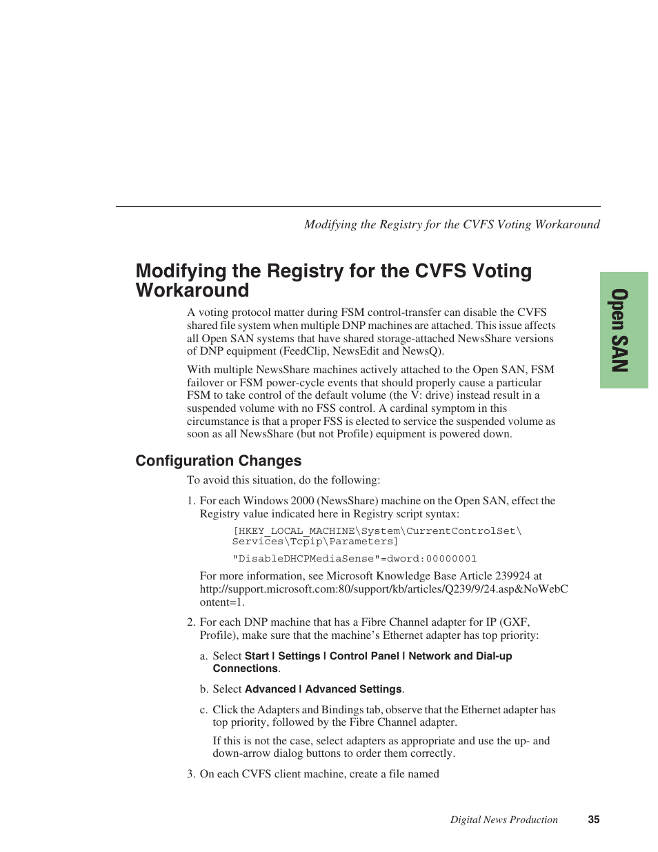 Configuration changes | Grass Valley NewsShare v.5.5 User Manual | Page 37 / 114