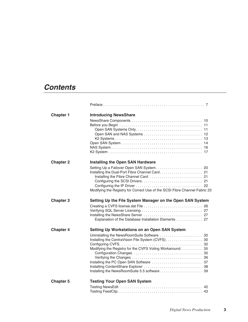 Grass Valley NewsShare v.5.5 User Manual | Page 5 / 114
