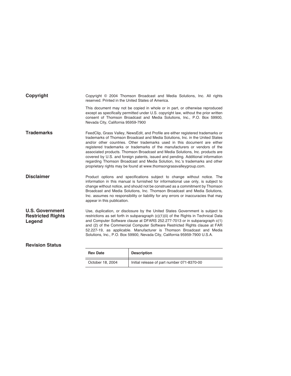 Grass Valley SmartBins v.5.0 User Manual | Page 4 / 22