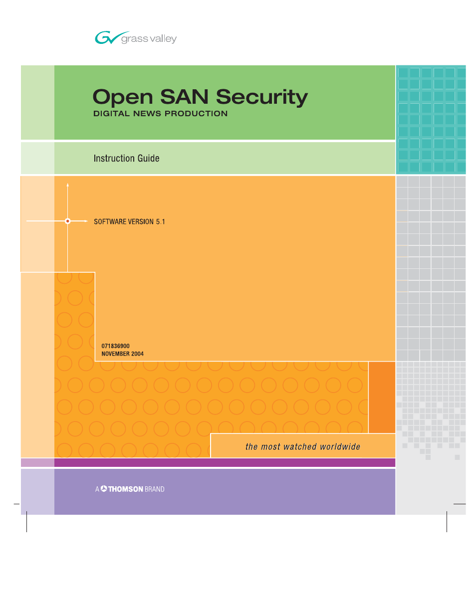 Grass Valley Open SAN Security v.5.1 User Manual | 56 pages