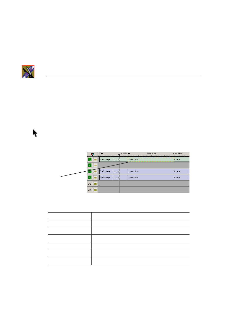 Moving clips in the timeline, Moving audio clips | Grass Valley NewsEdit LT v.4.1 User Manual | Page 112 / 186