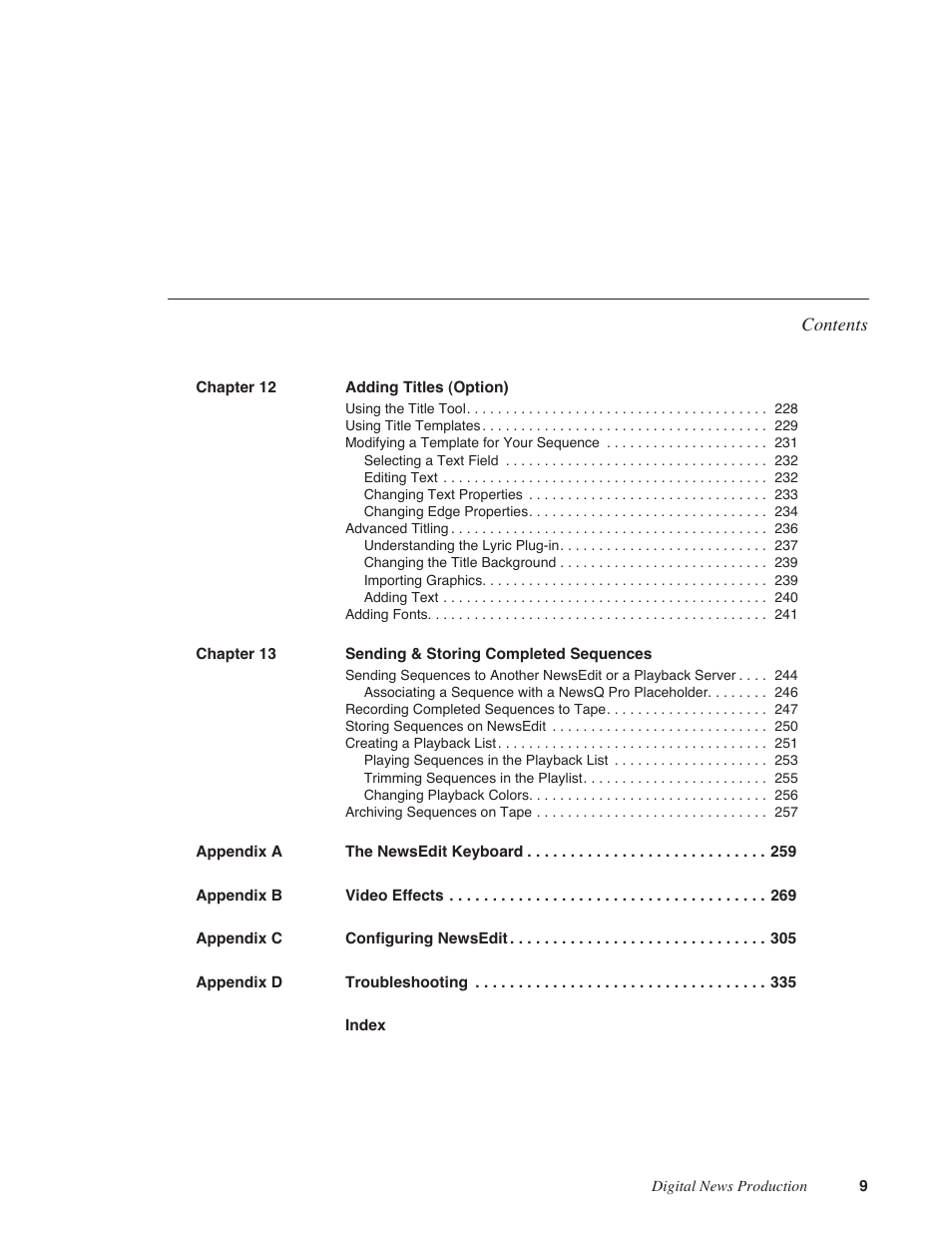 Grass Valley NewsEdit XT v.5.5 User Manual | Page 11 / 354