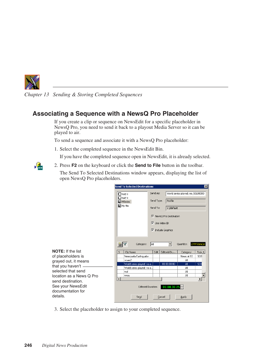 Grass Valley NewsEdit XT v.5.5 User Manual | Page 248 / 354