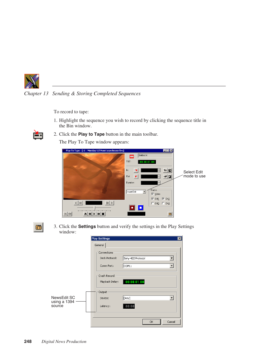 Grass Valley NewsEdit XT v.5.5 User Manual | Page 250 / 354