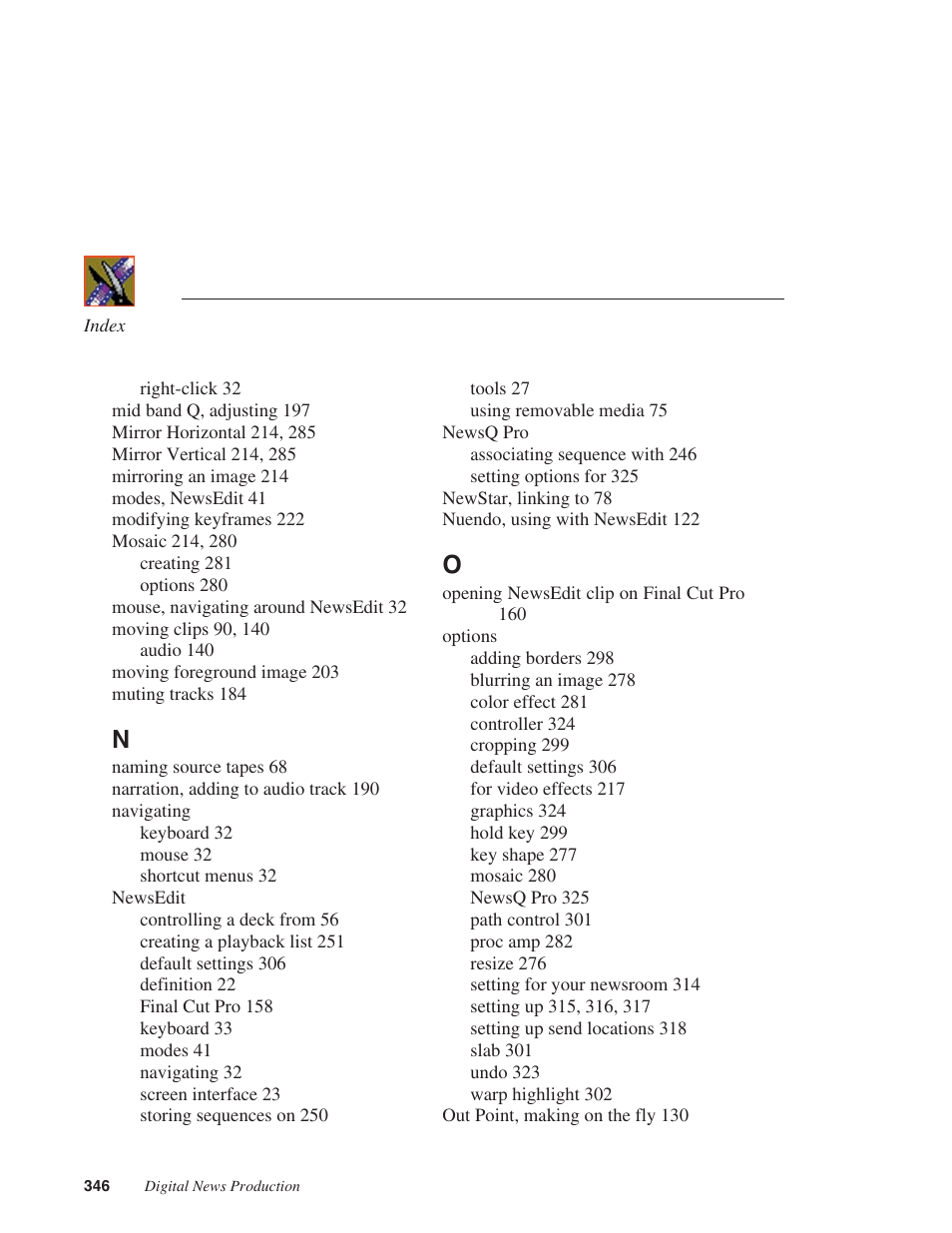 Grass Valley NewsEdit XT v.5.5 User Manual | Page 348 / 354