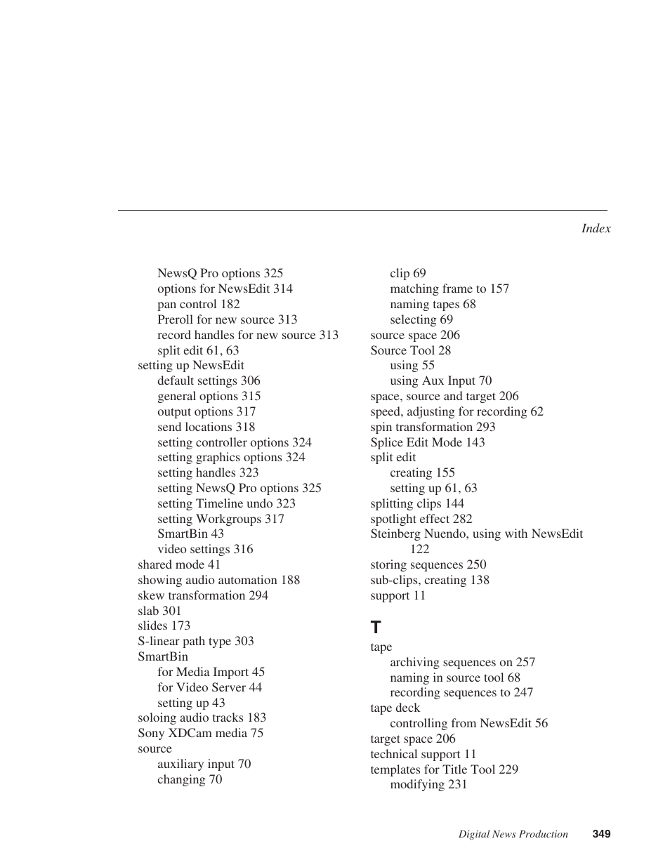 Grass Valley NewsEdit XT v.5.5 User Manual | Page 351 / 354