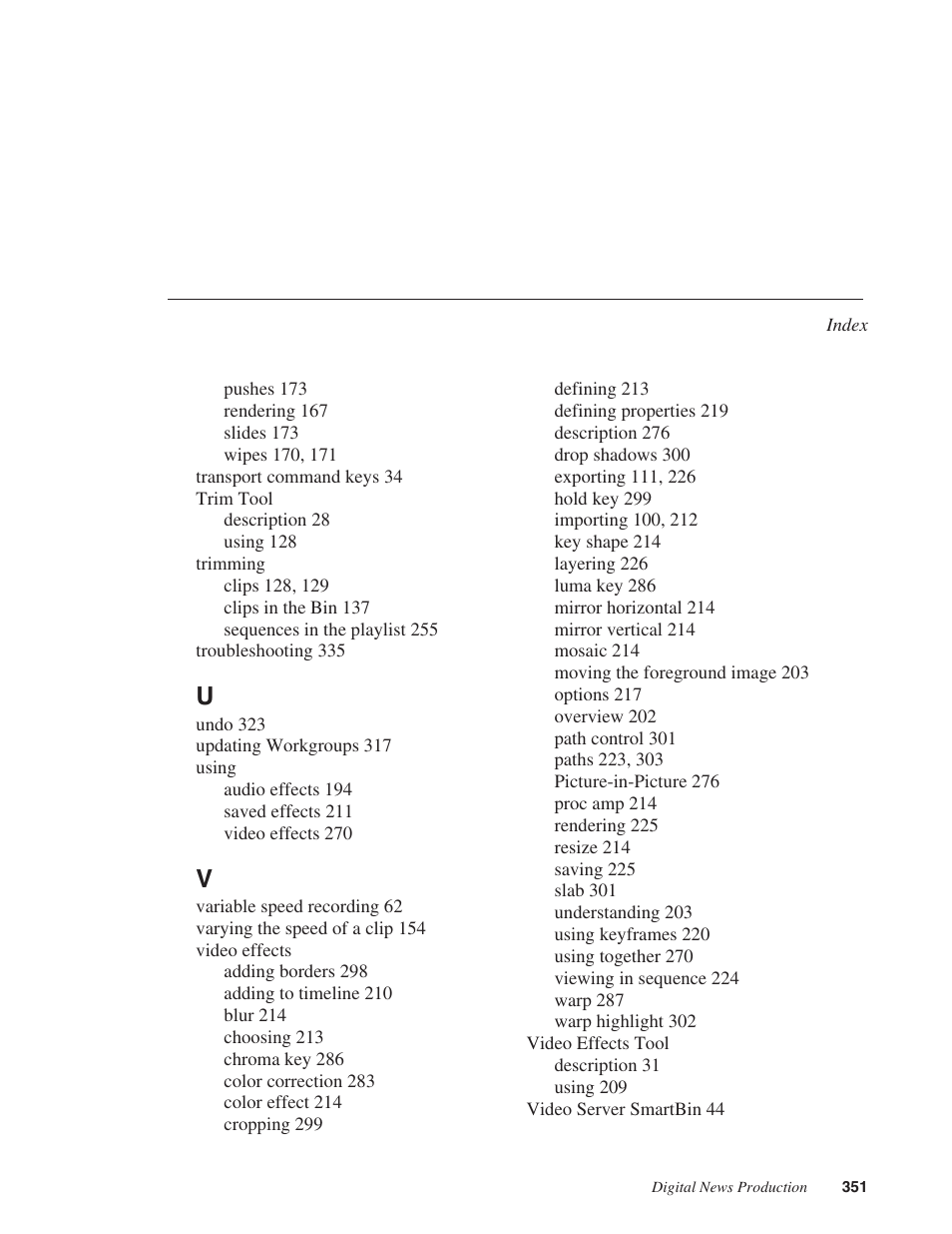 Grass Valley NewsEdit XT v.5.5 User Manual | Page 353 / 354