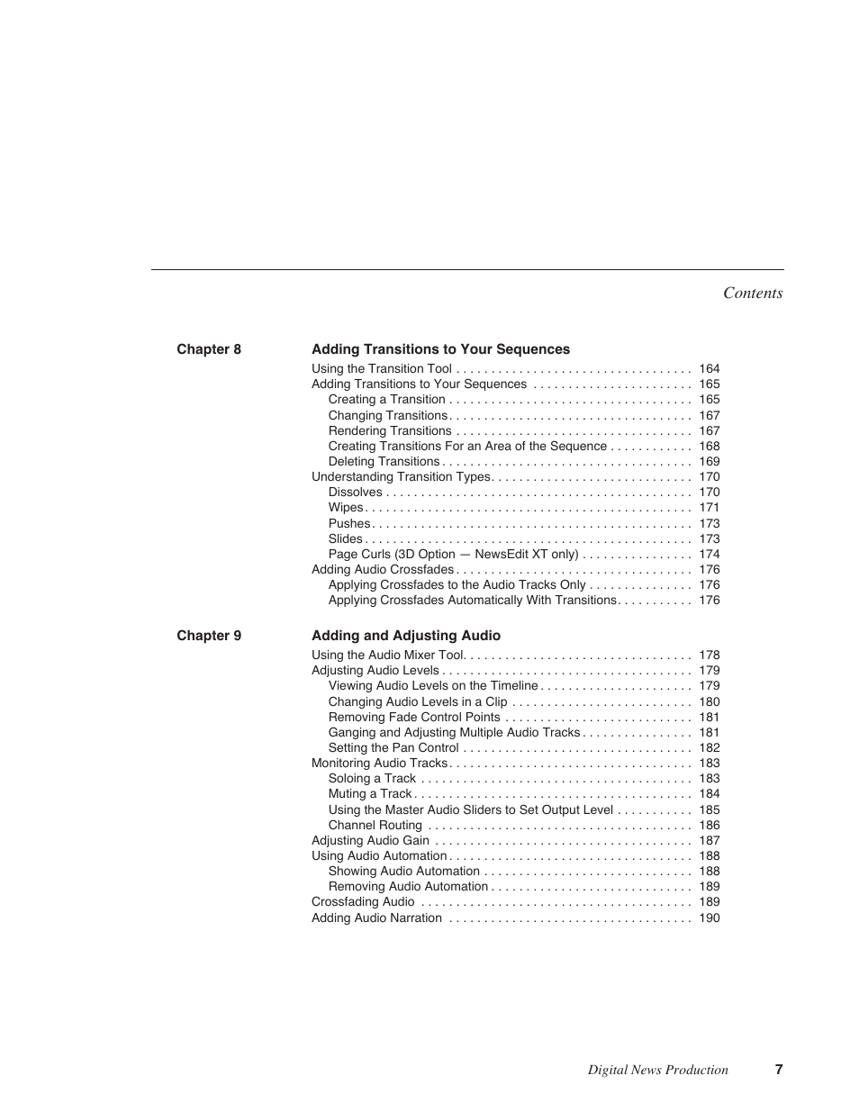 Grass Valley NewsEdit XT v.5.5 User Manual | Page 9 / 354