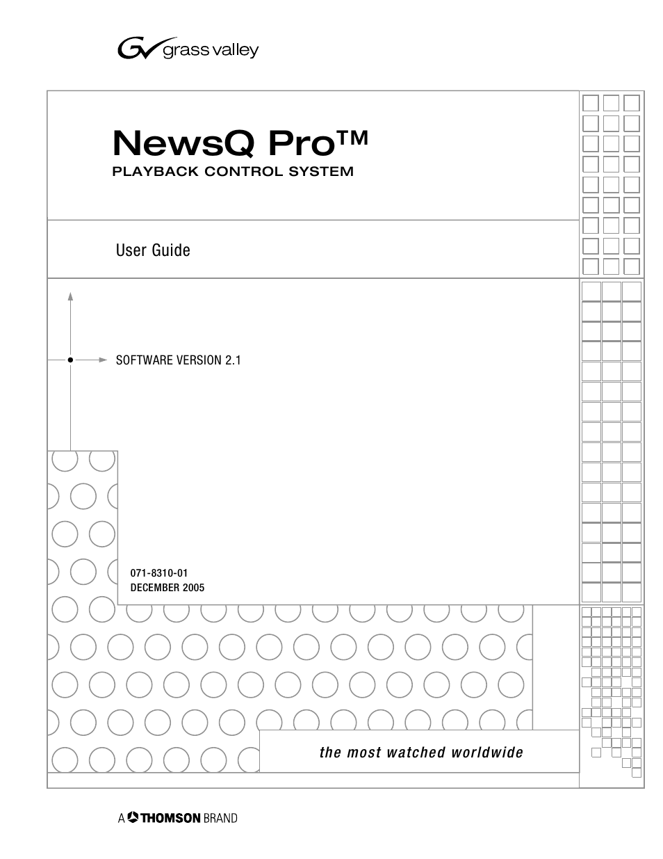 Grass Valley NewsQ Pro v.2.1 User Manual | 138 pages