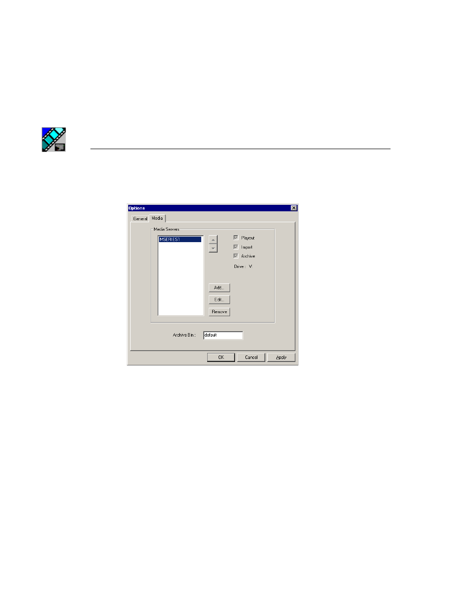 Setting media options | Grass Valley NewsQ Pro v.2.1 User Manual | Page 130 / 138