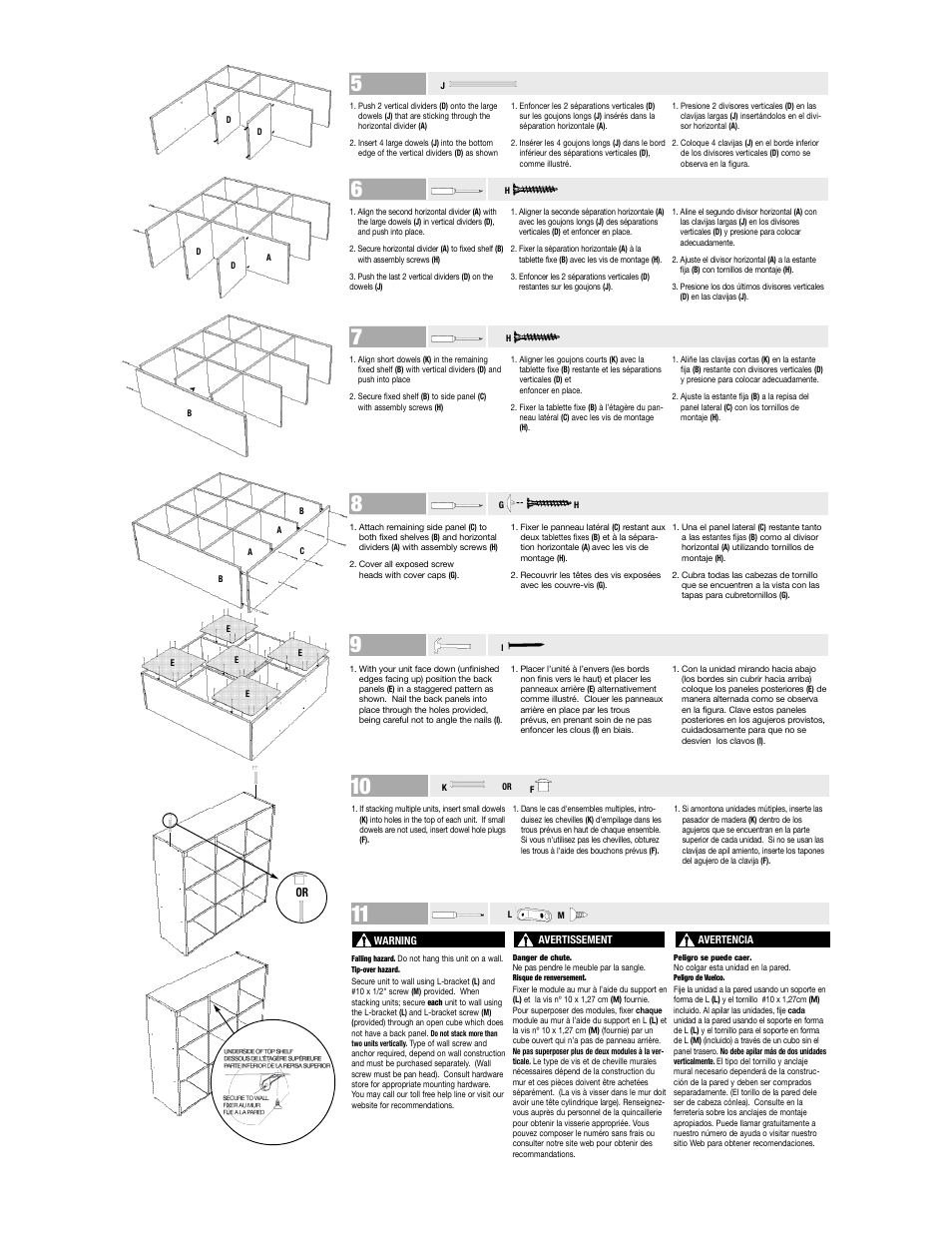 Closet Maid CUBE9 User Manual | Page 2 / 2