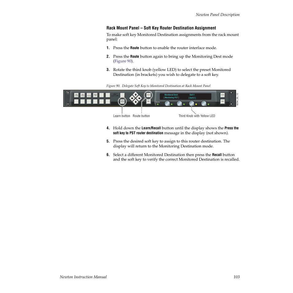 Grass Valley Newton Modular Control System v.2.0 User Manual | Page 103 / 118