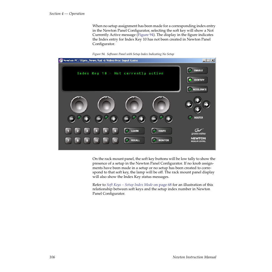 Grass Valley Newton Modular Control System v.2.0 User Manual | Page 106 / 118