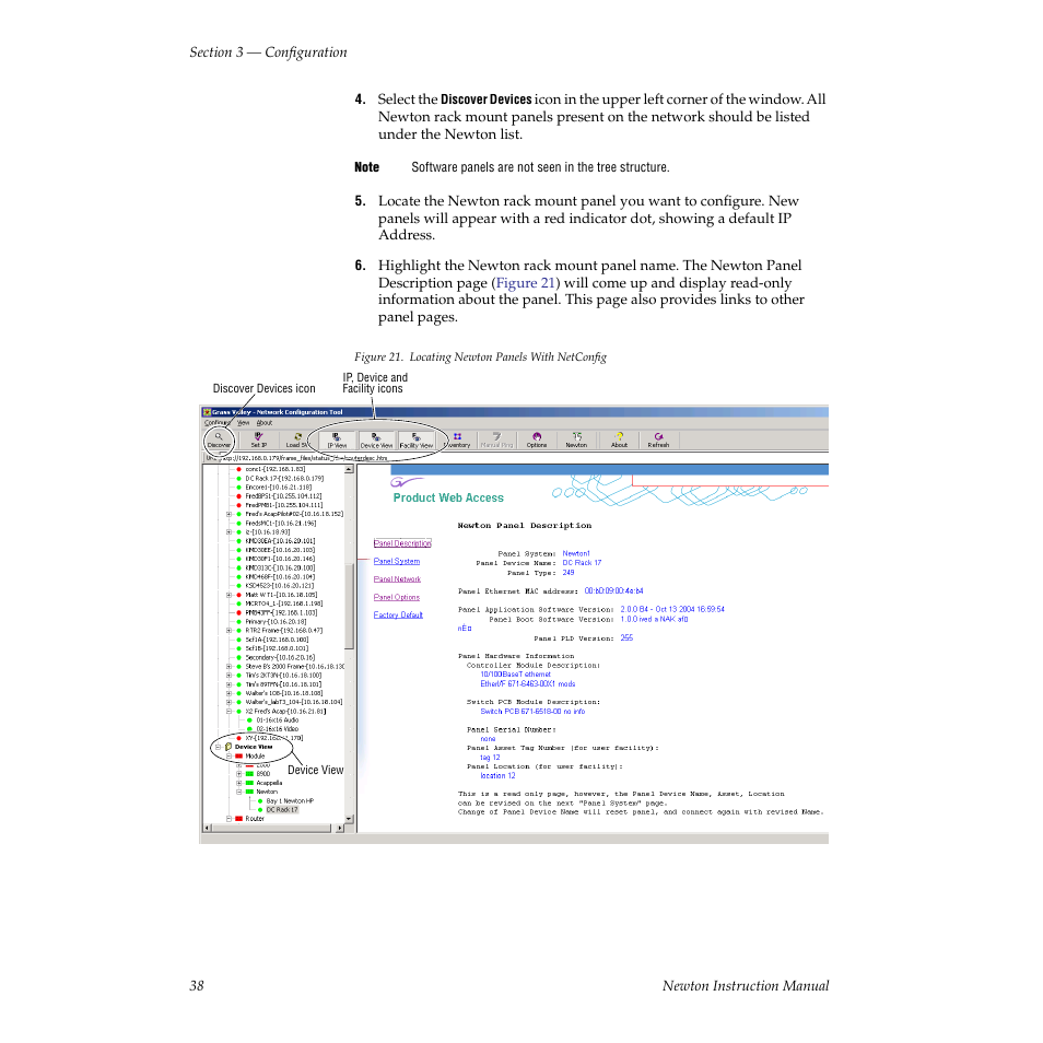 Grass Valley Newton Modular Control System v.2.0 User Manual | Page 38 / 118