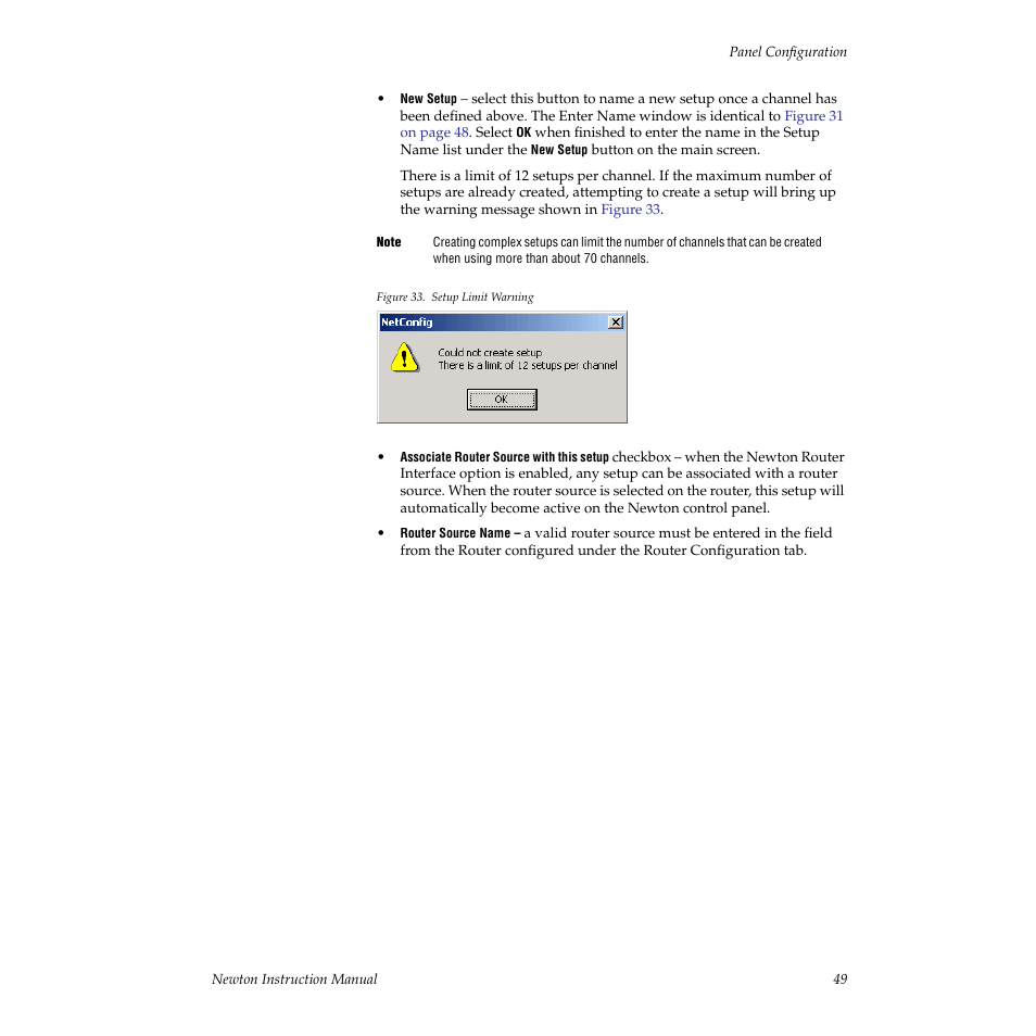 Grass Valley Newton Modular Control System v.2.0 User Manual | Page 49 / 118