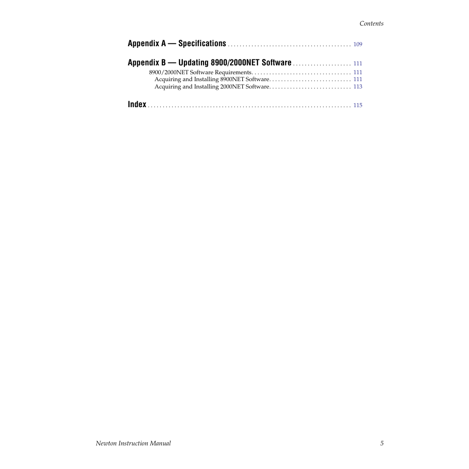 Grass Valley Newton Modular Control System v.2.0 User Manual | Page 5 / 118