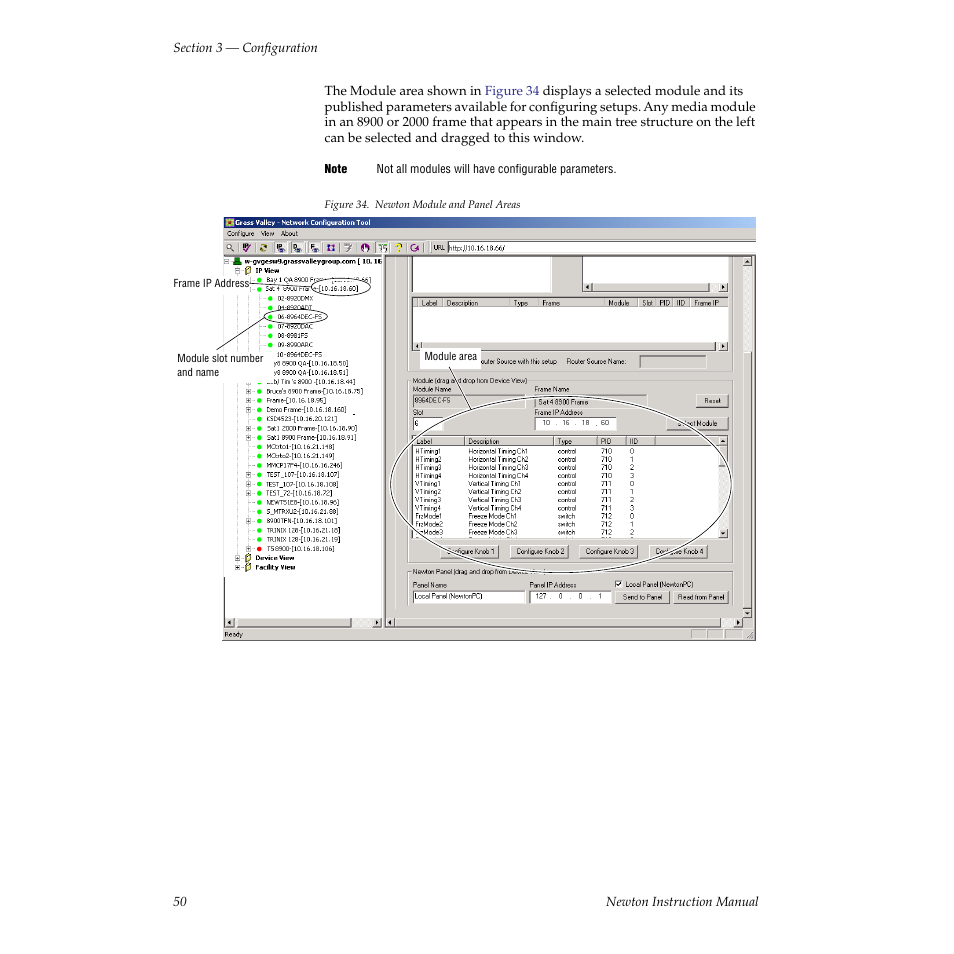 Grass Valley Newton Modular Control System v.2.0 User Manual | Page 50 / 118