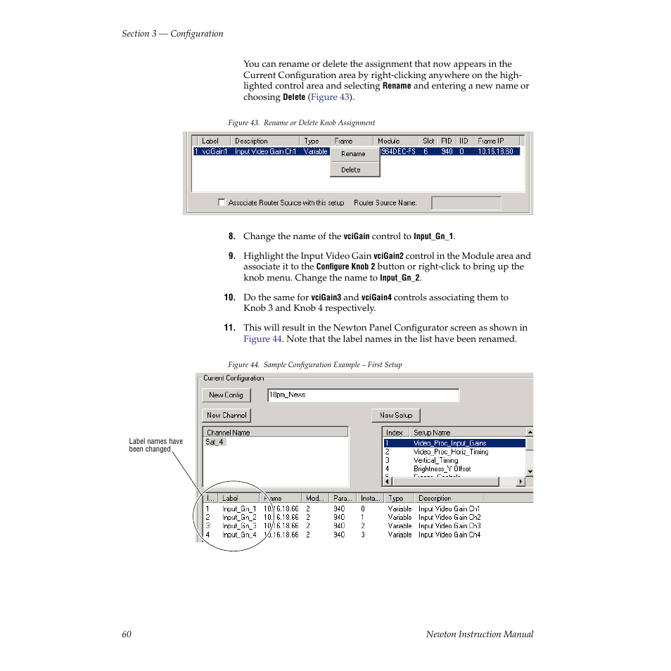 Grass Valley Newton Modular Control System v.2.0 User Manual | Page 60 / 118