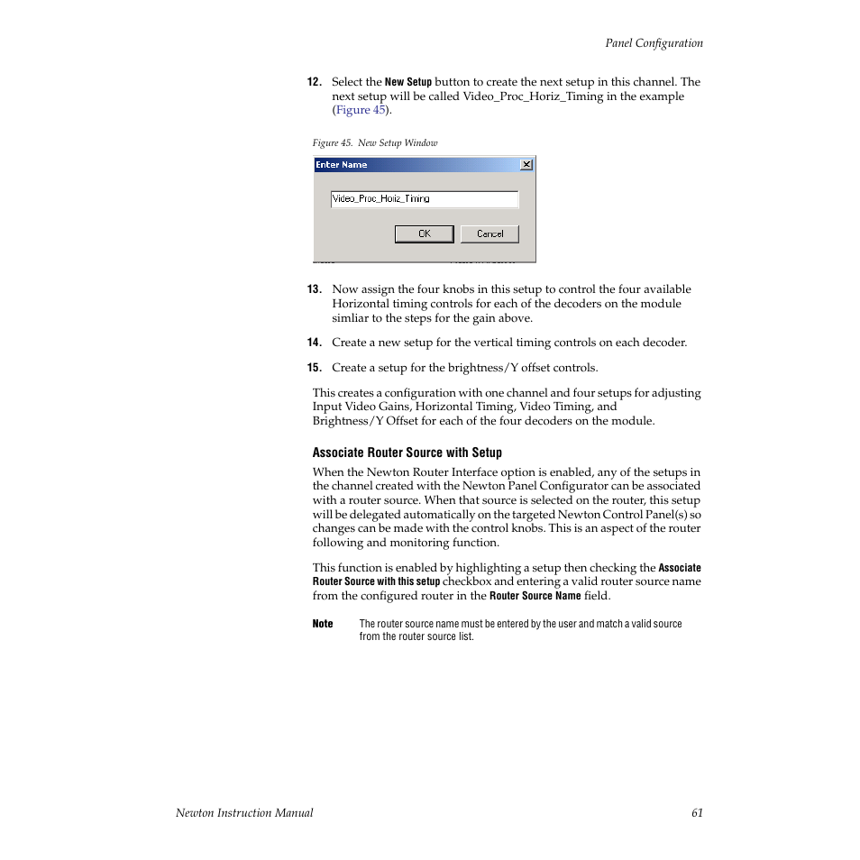 Grass Valley Newton Modular Control System v.2.0 User Manual | Page 61 / 118