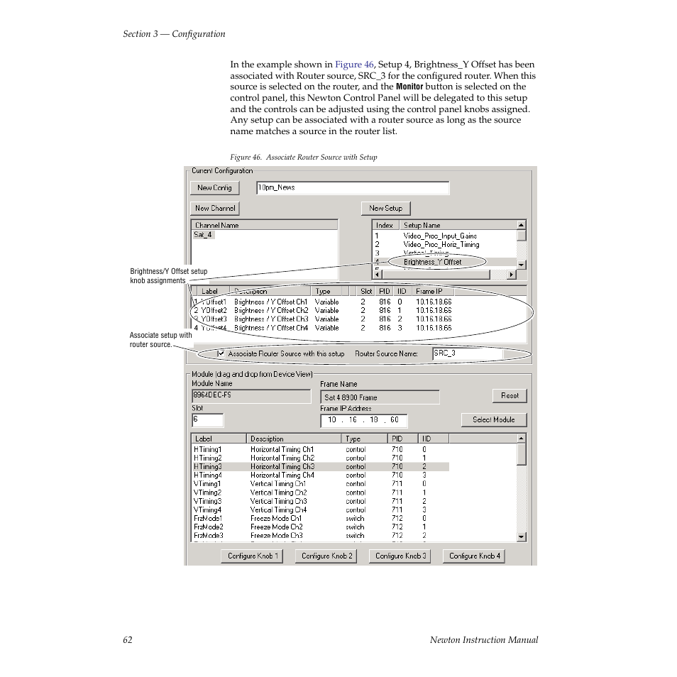 Grass Valley Newton Modular Control System v.2.0 User Manual | Page 62 / 118