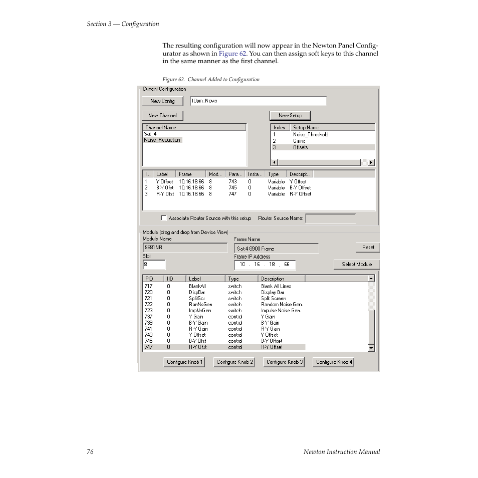 Grass Valley Newton Modular Control System v.2.0 User Manual | Page 76 / 118