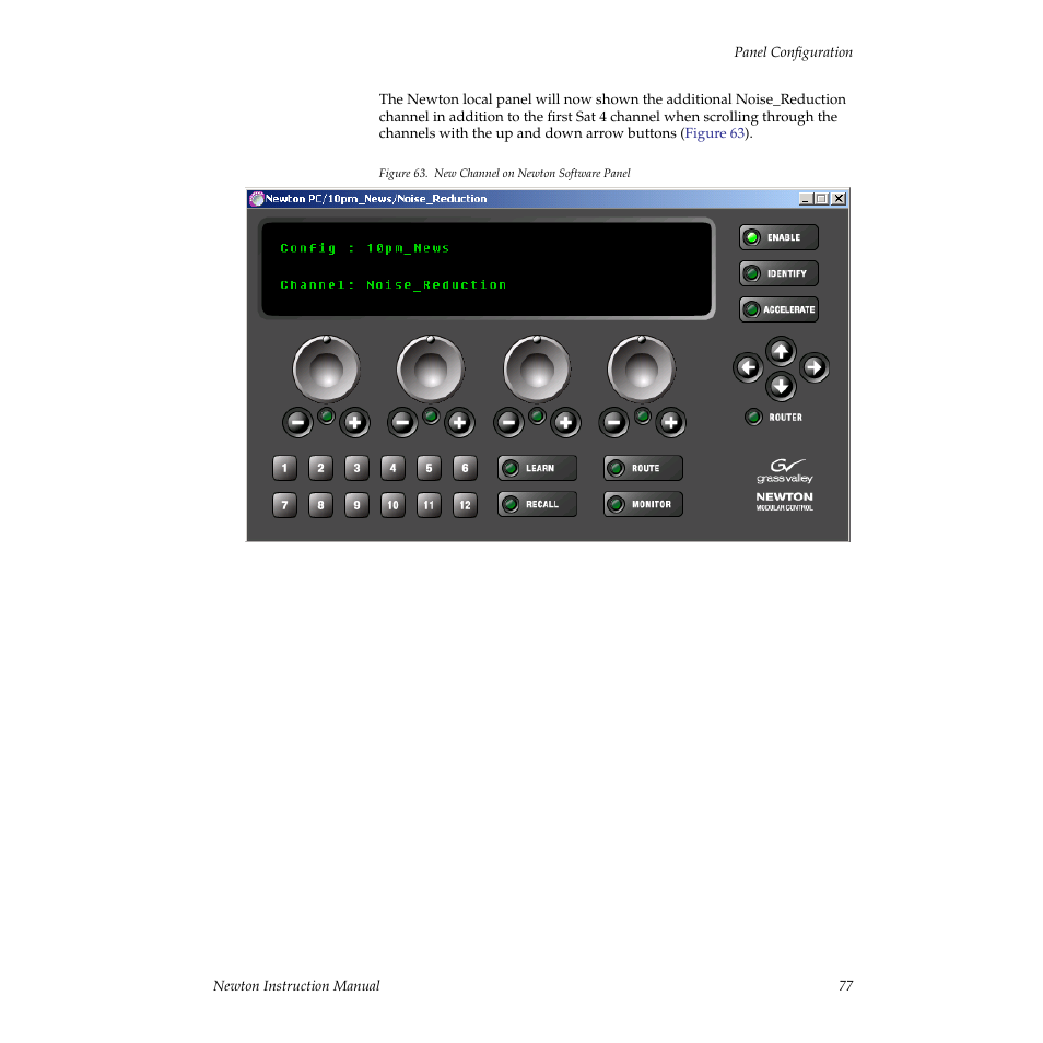 Grass Valley Newton Modular Control System v.2.0 User Manual | Page 77 / 118