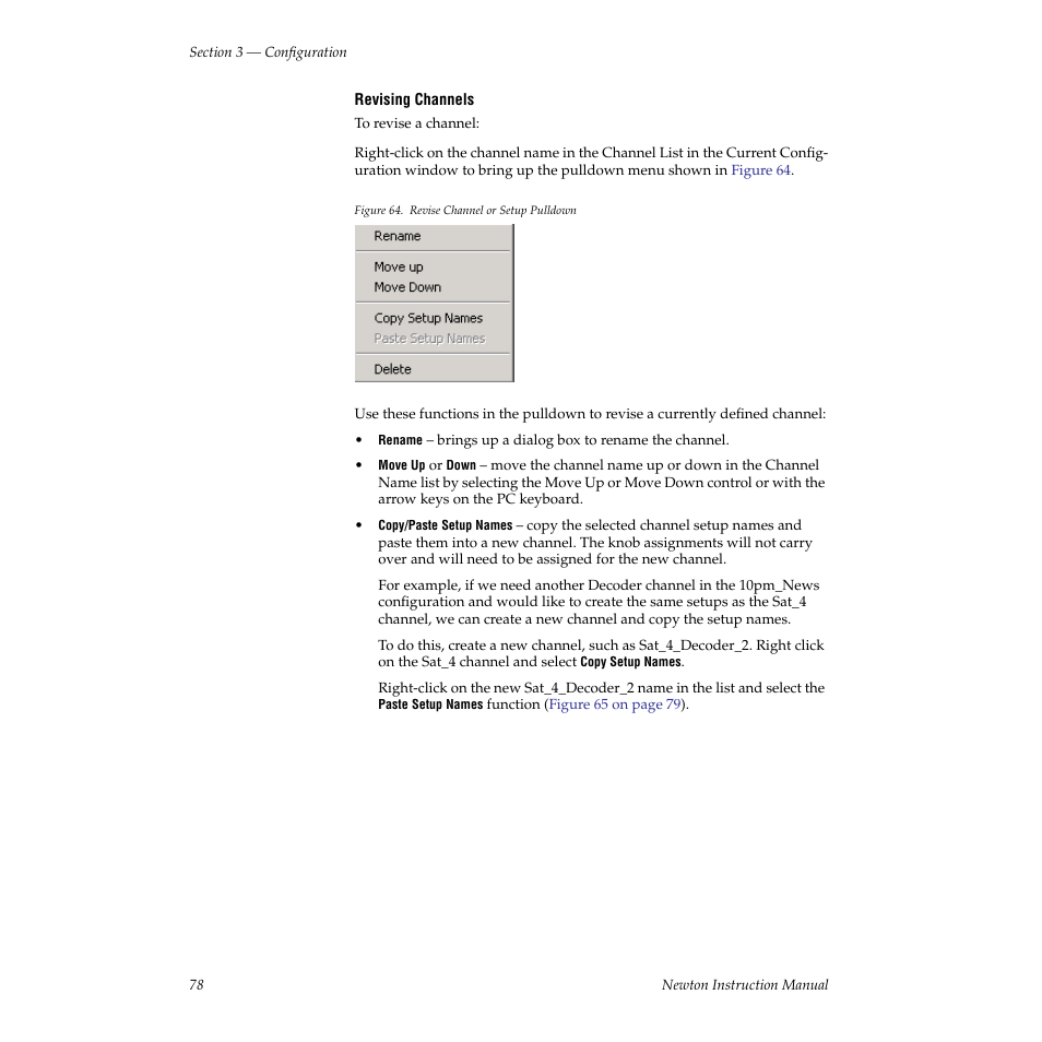Grass Valley Newton Modular Control System v.2.0 User Manual | Page 78 / 118