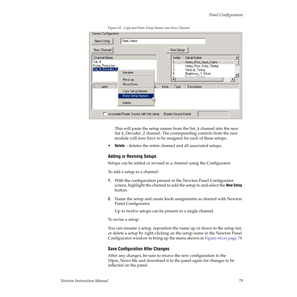 Function | Grass Valley Newton Modular Control System v.2.0 User Manual | Page 79 / 118