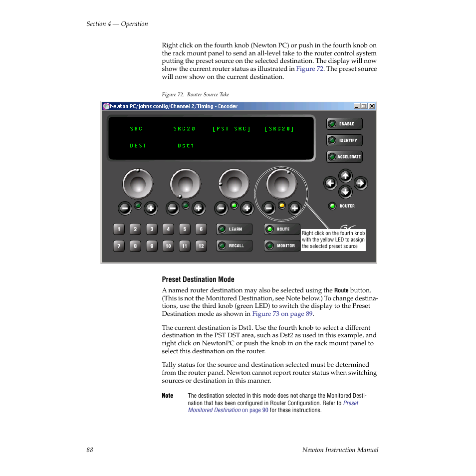 Grass Valley Newton Modular Control System v.2.0 User Manual | Page 88 / 118