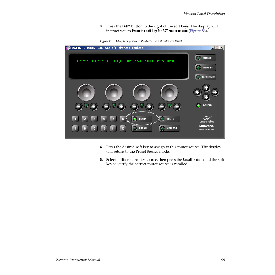 Grass Valley Newton Modular Control System v.2.0 User Manual | Page 99 / 118