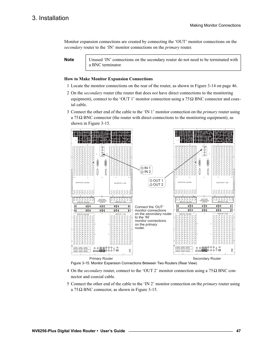 Installation | Grass Valley NV8256-Plus v.1.2 User Manual | Page 57 / 90