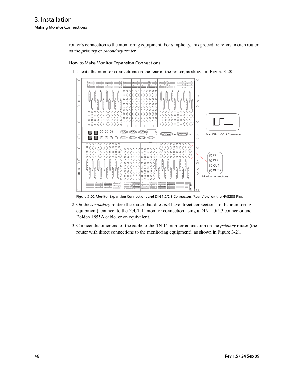 Installation | Grass Valley NV8288 v.1.5 User Manual | Page 56 / 88