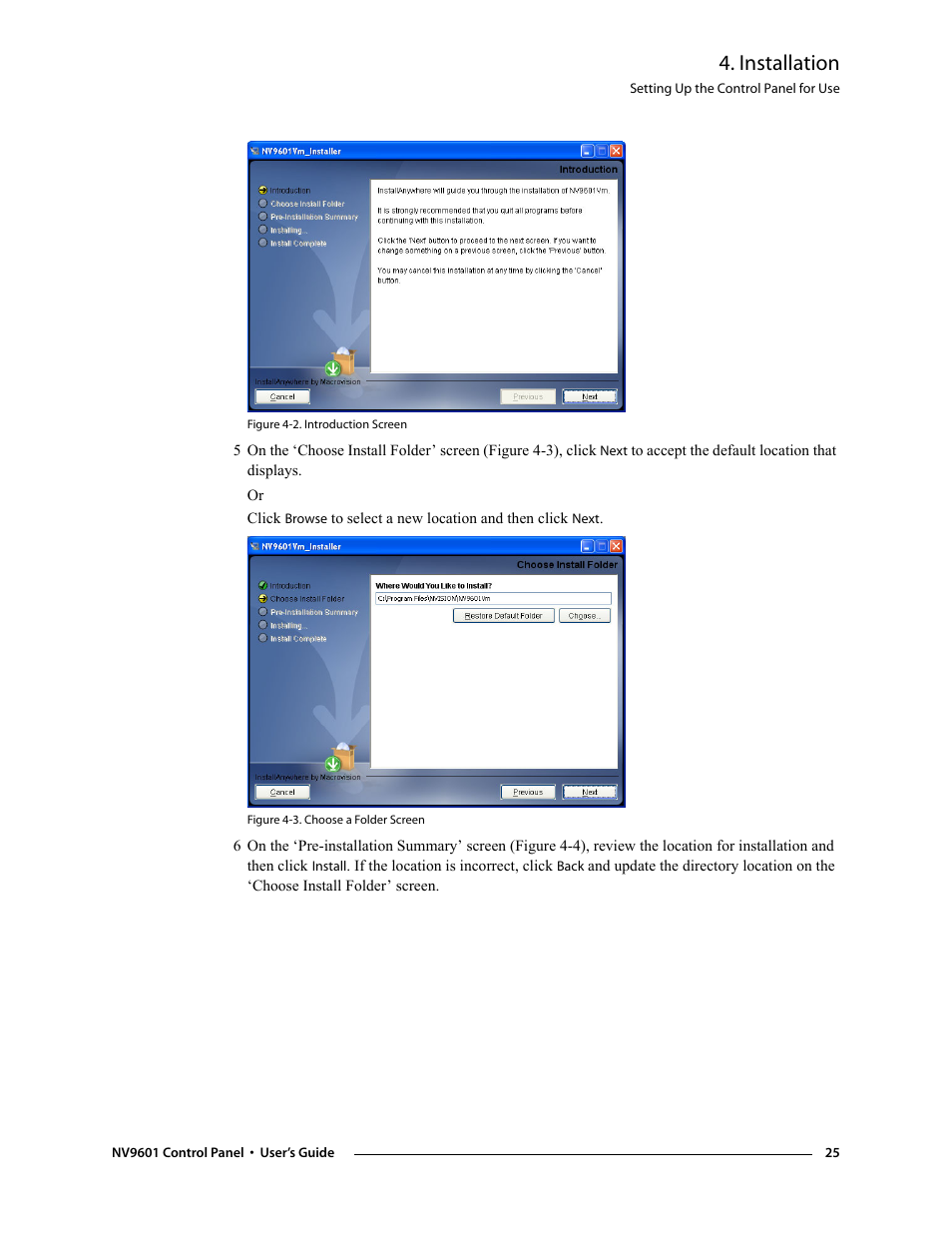 Installation | Grass Valley NV9601 v.2.0 User Manual | Page 35 / 76