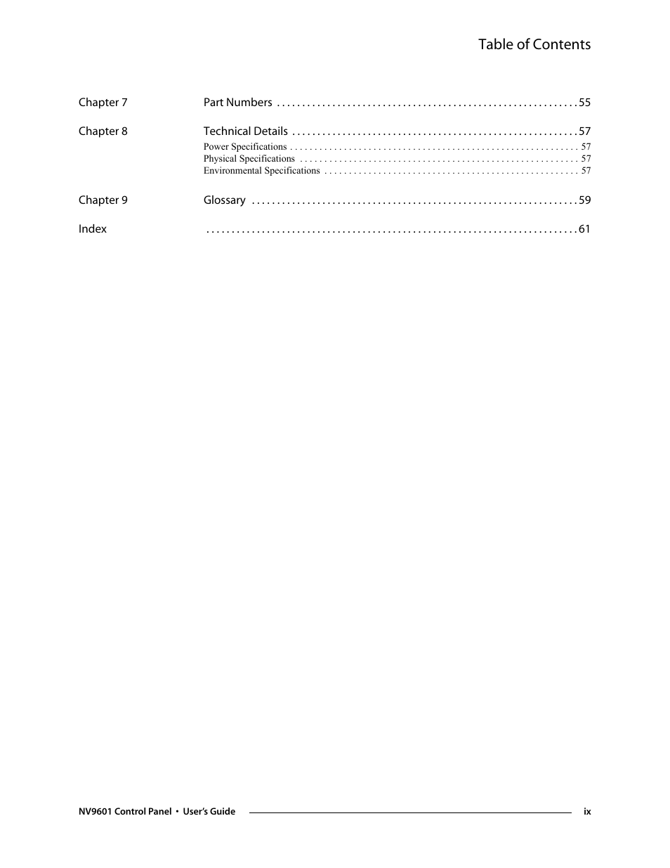 Grass Valley NV9601 v.2.0 User Manual | Page 9 / 76