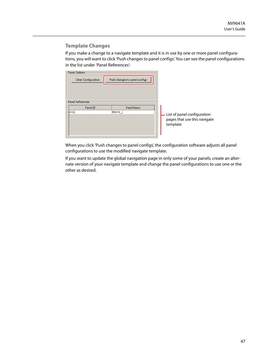 Template changes | Grass Valley NV9641A v.1.0 User Manual | Page 57 / 110