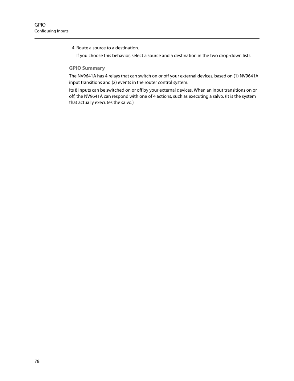 Grass Valley NV9641A v.1.0 User Manual | Page 88 / 110