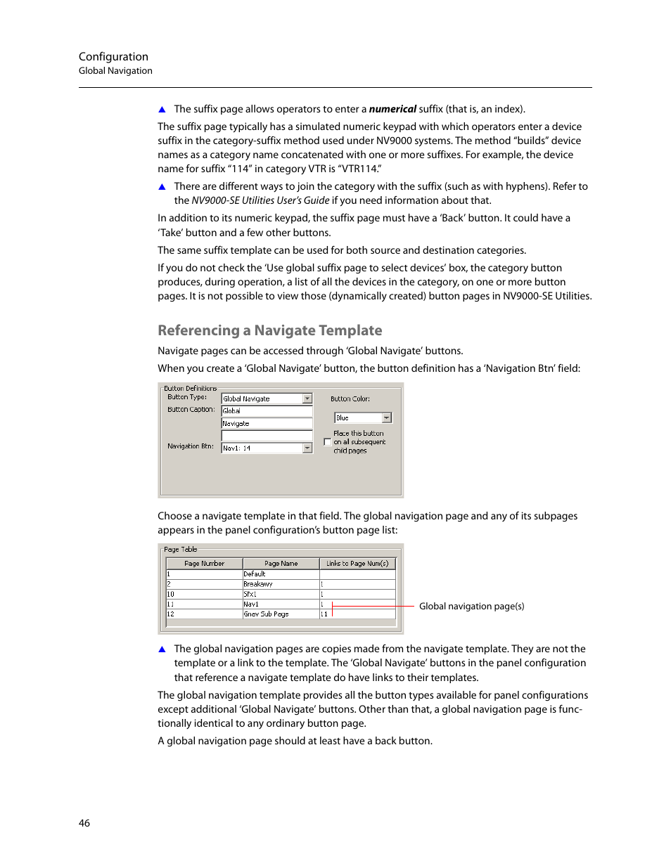 Referencing a navigate template | Grass Valley NV9654 v.1.1 User Manual | Page 56 / 118