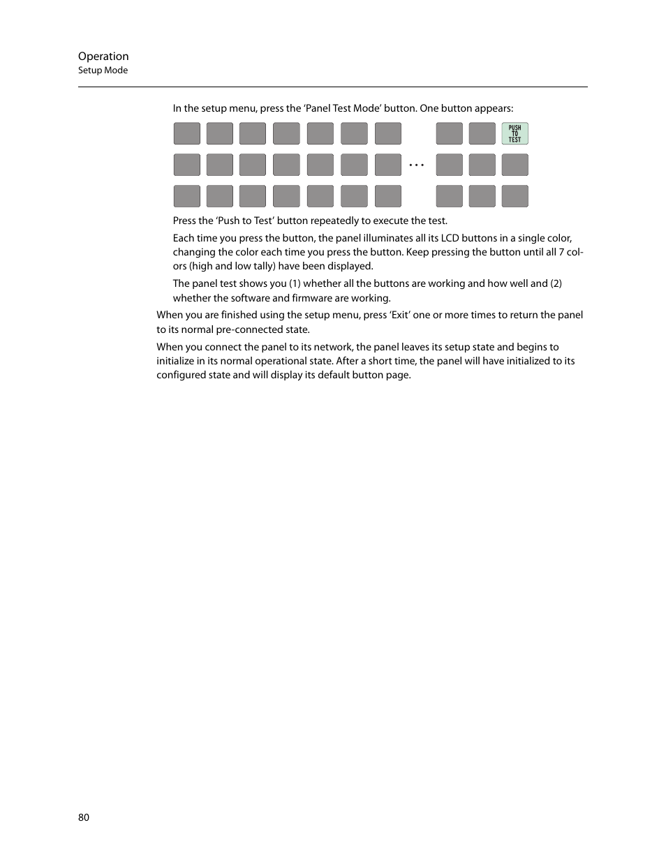 Operation | Grass Valley NV9654 v.1.1 User Manual | Page 90 / 118