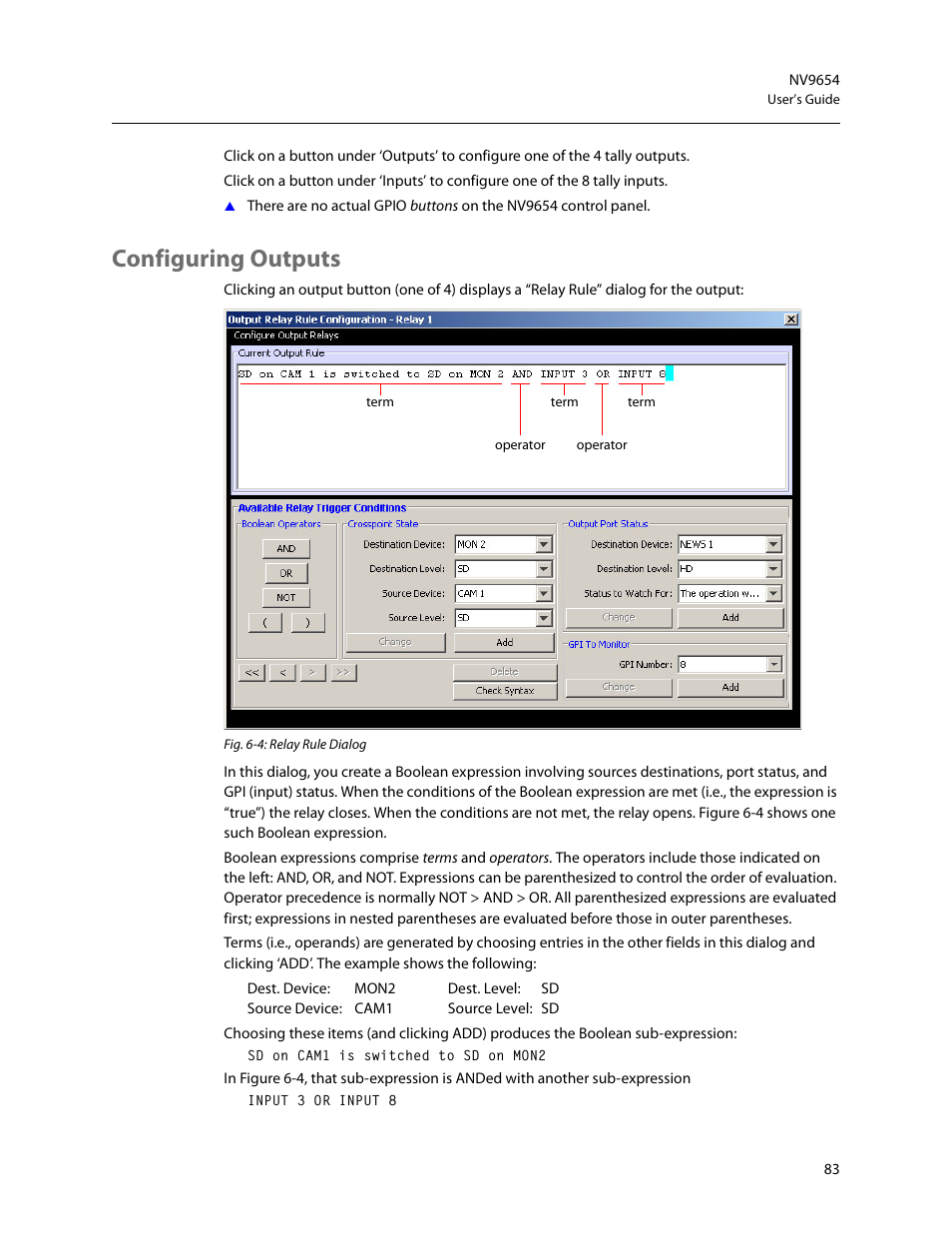 Configuring outputs | Grass Valley NV9654 v.1.1 User Manual | Page 93 / 118
