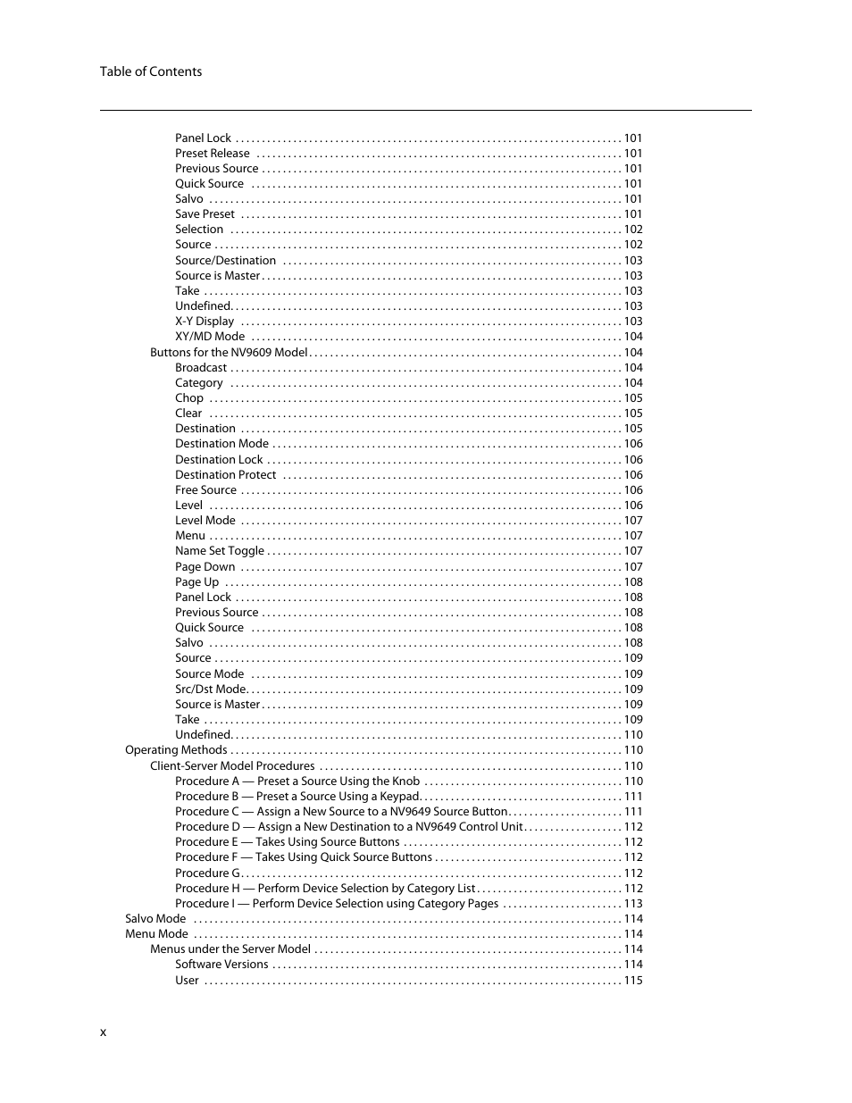 Grass Valley NV9649 v.1.1 User Manual | Page 10 / 166