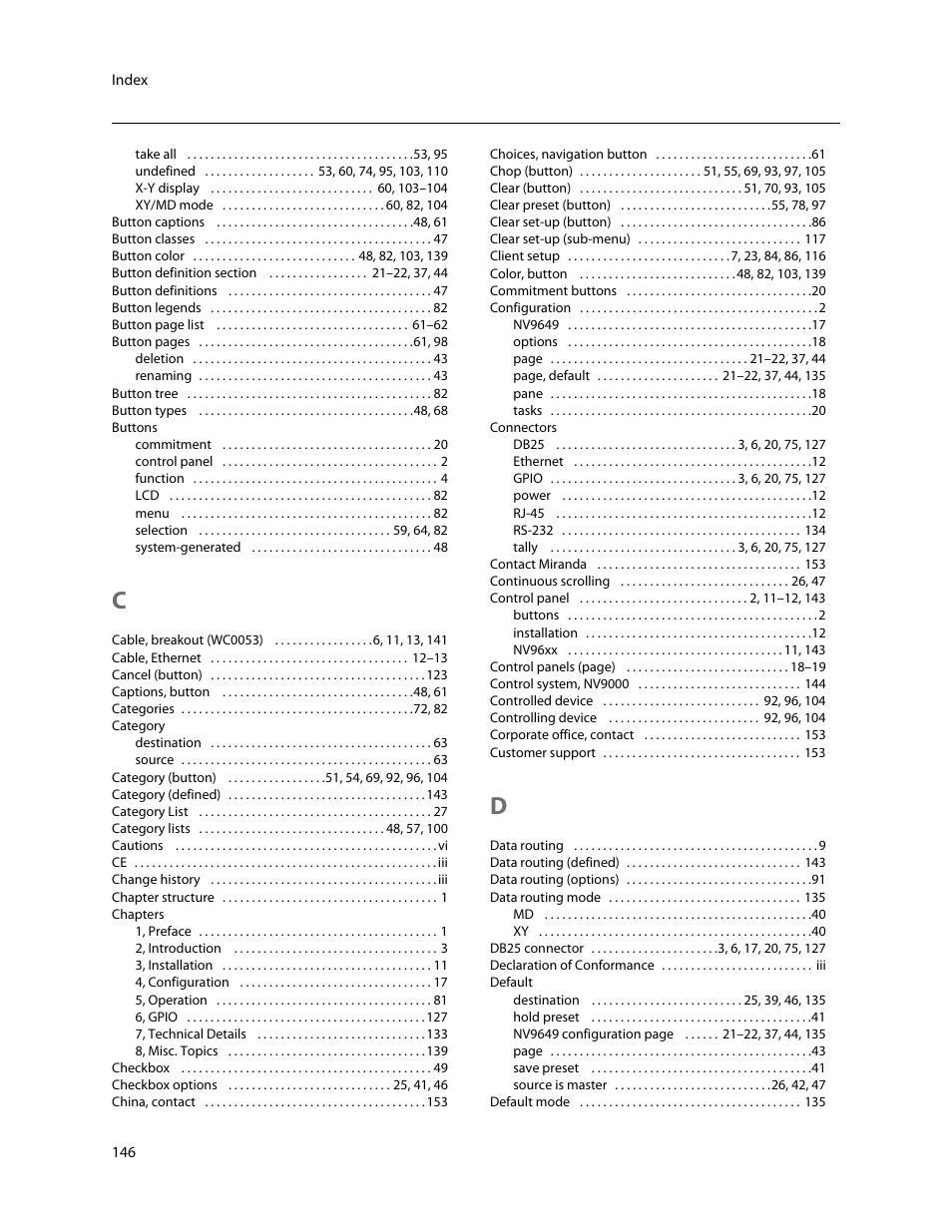 Grass Valley NV9649 v.1.1 User Manual | Page 158 / 166