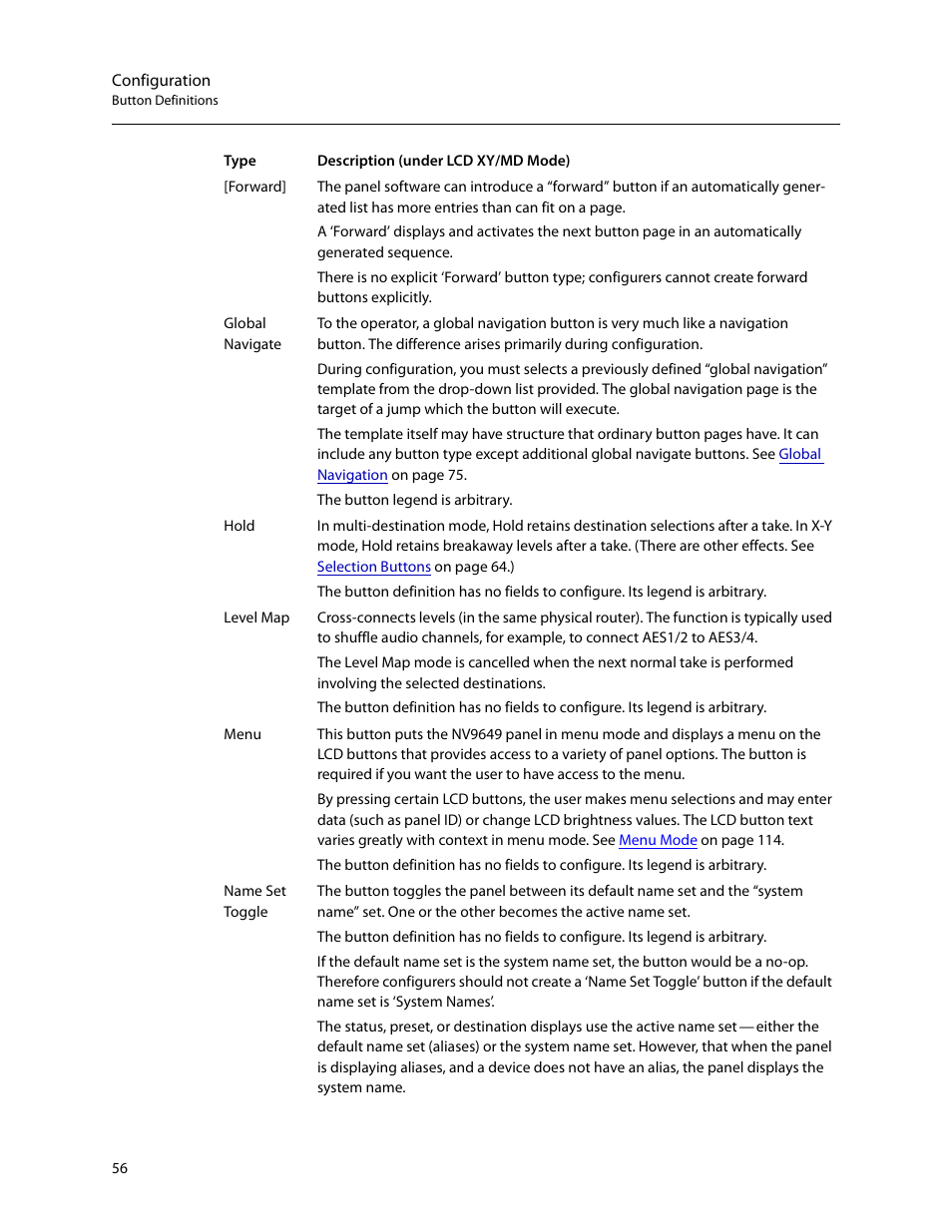 Grass Valley NV9649 v.1.1 User Manual | Page 68 / 166