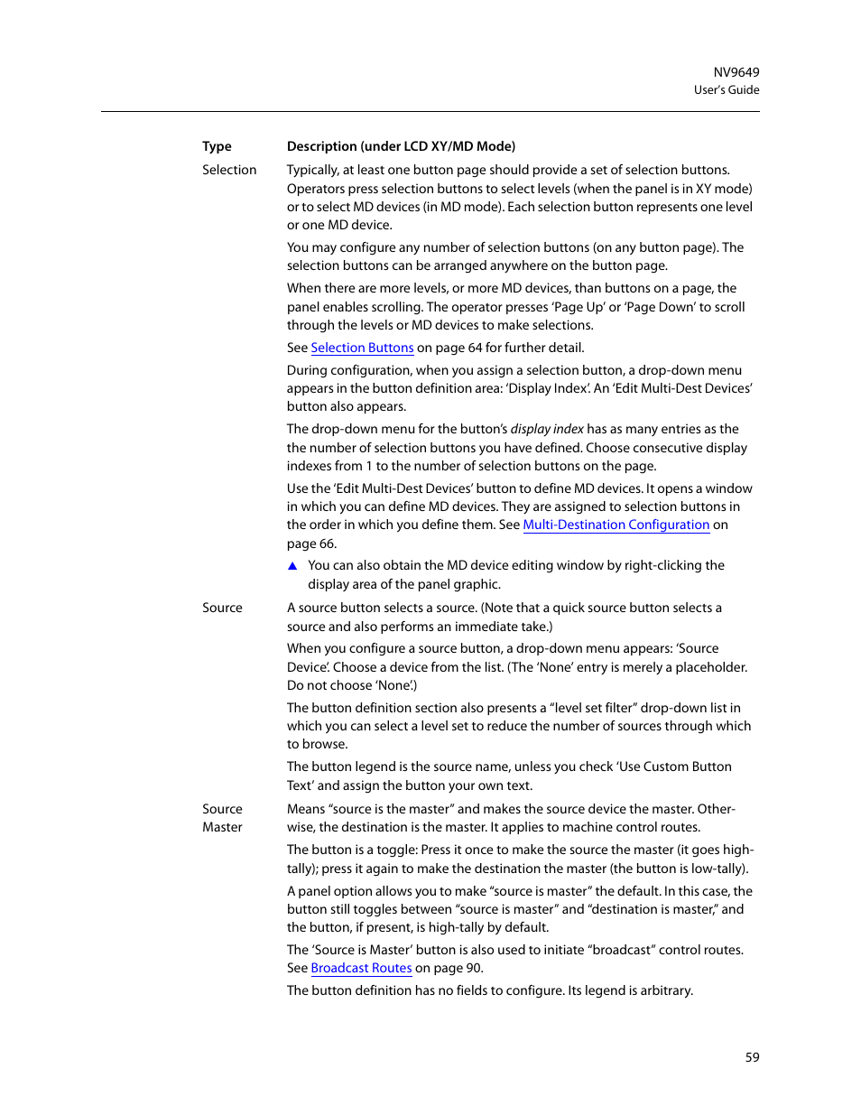 Grass Valley NV9649 v.1.1 User Manual | Page 71 / 166