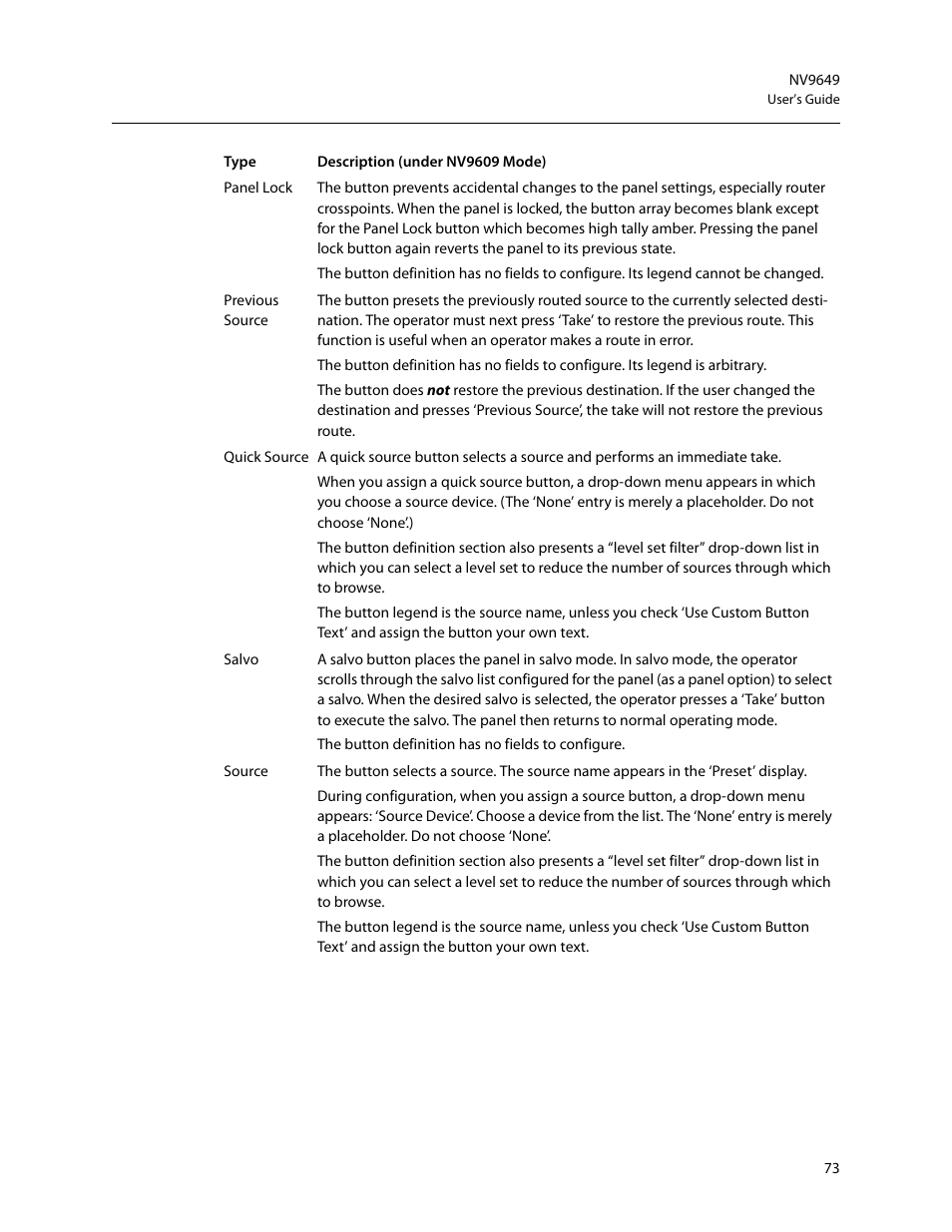 Grass Valley NV9649 v.1.1 User Manual | Page 85 / 166